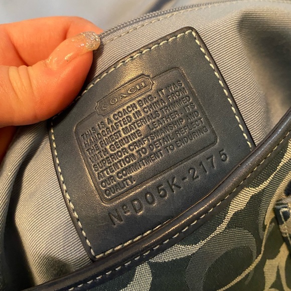 Coach signature blue bag - Picture 8 of 11